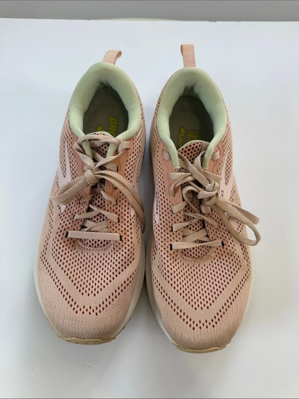 Brooks Revel Women's Blush Pink with Mint Liner Athletic Sneakers